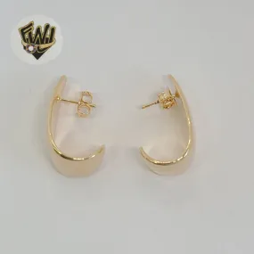 (1-2692-1) Gold Laminate - Teardrop Half Hoops - BGF