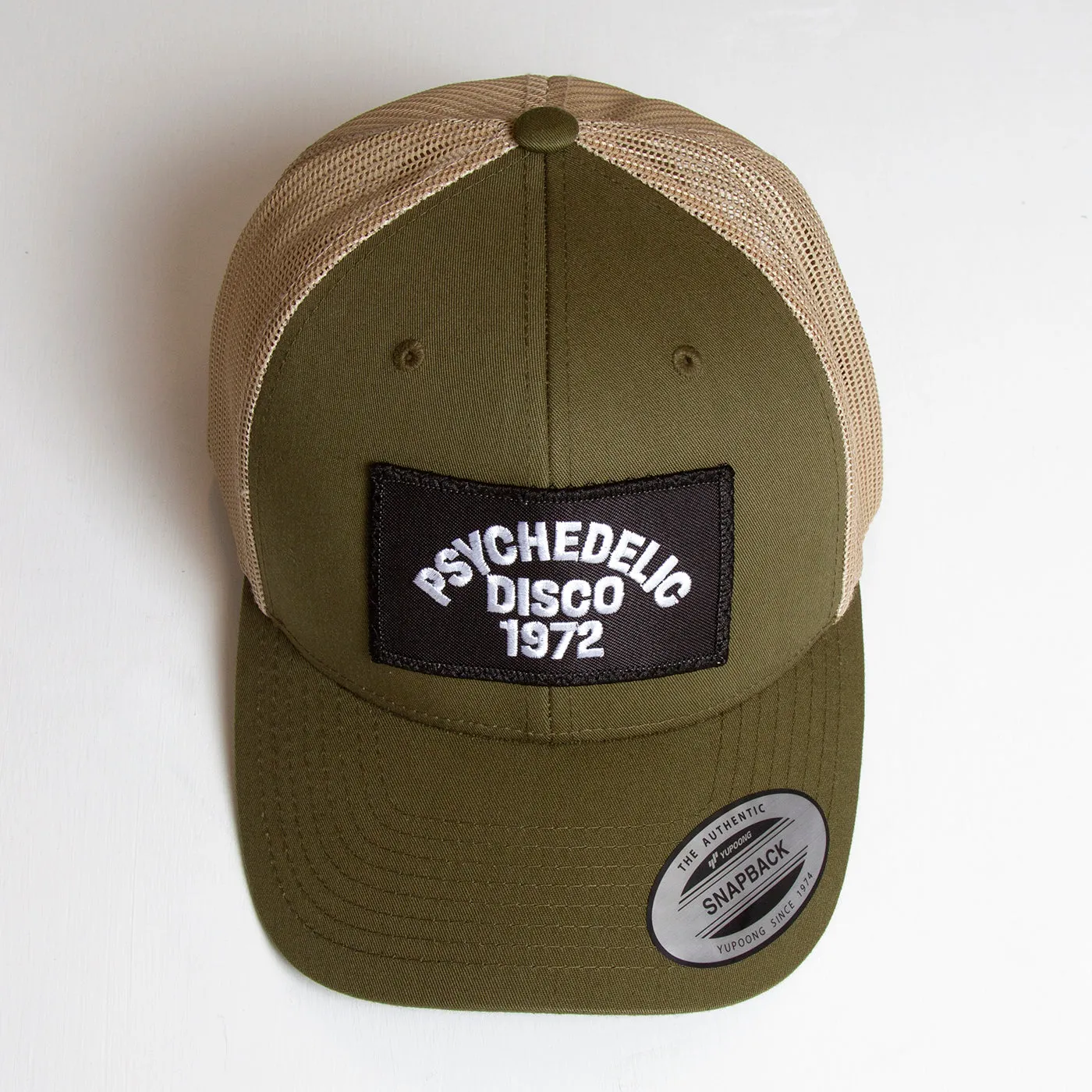 1972 Psychedelic Disco - Trucker Cap - Khaki