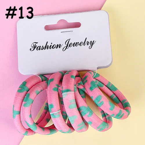 2018 Cheap Elastic Hair Bands Women Cotton Hair Ties Girls Hair Accessories Ponytail Rope Hairband Kids Drop Shipping Headwear