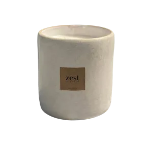 3 WICKS WHITE ORIENTAL CANDLE