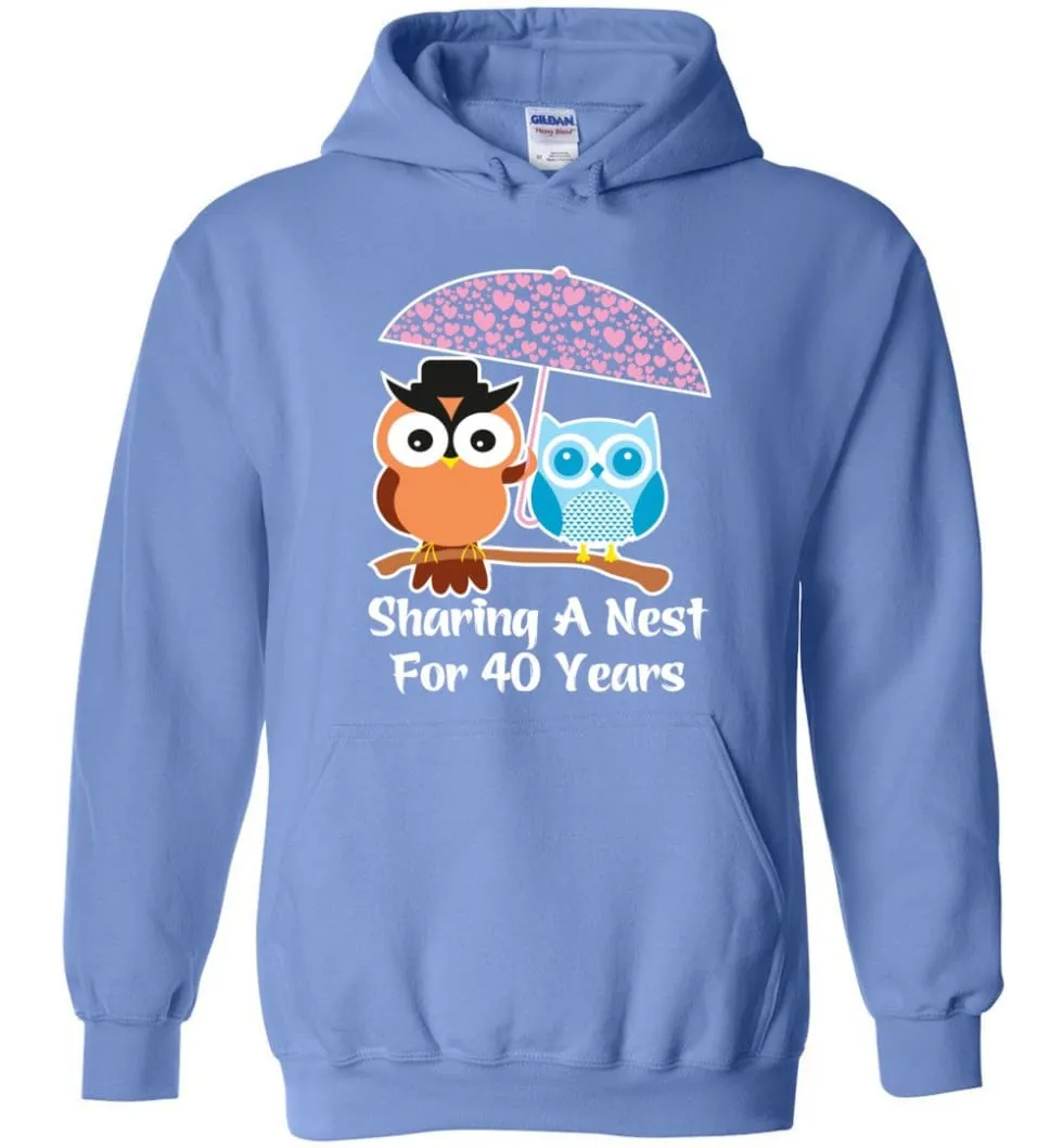 40 Years Wedding Anniversary Gifts Valentine's Day Hoodie