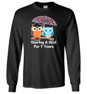 7 Years Wedding Anniversary Gifts Valentine's Day Long Sleeve T-Shirt