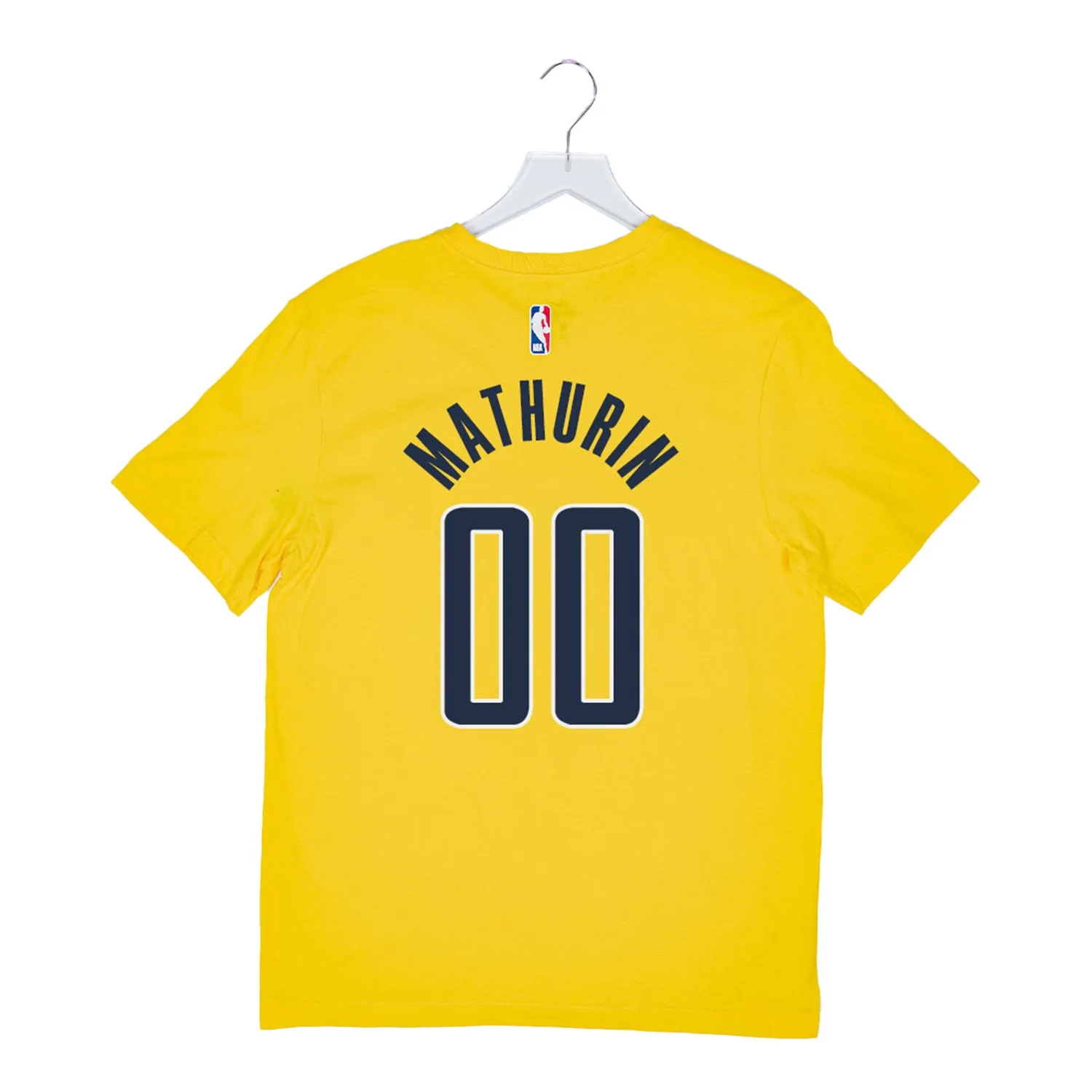 Adult Indiana Pacers #00 Bennedict Mathurin Statement Name and Number T-shirt by Jordan