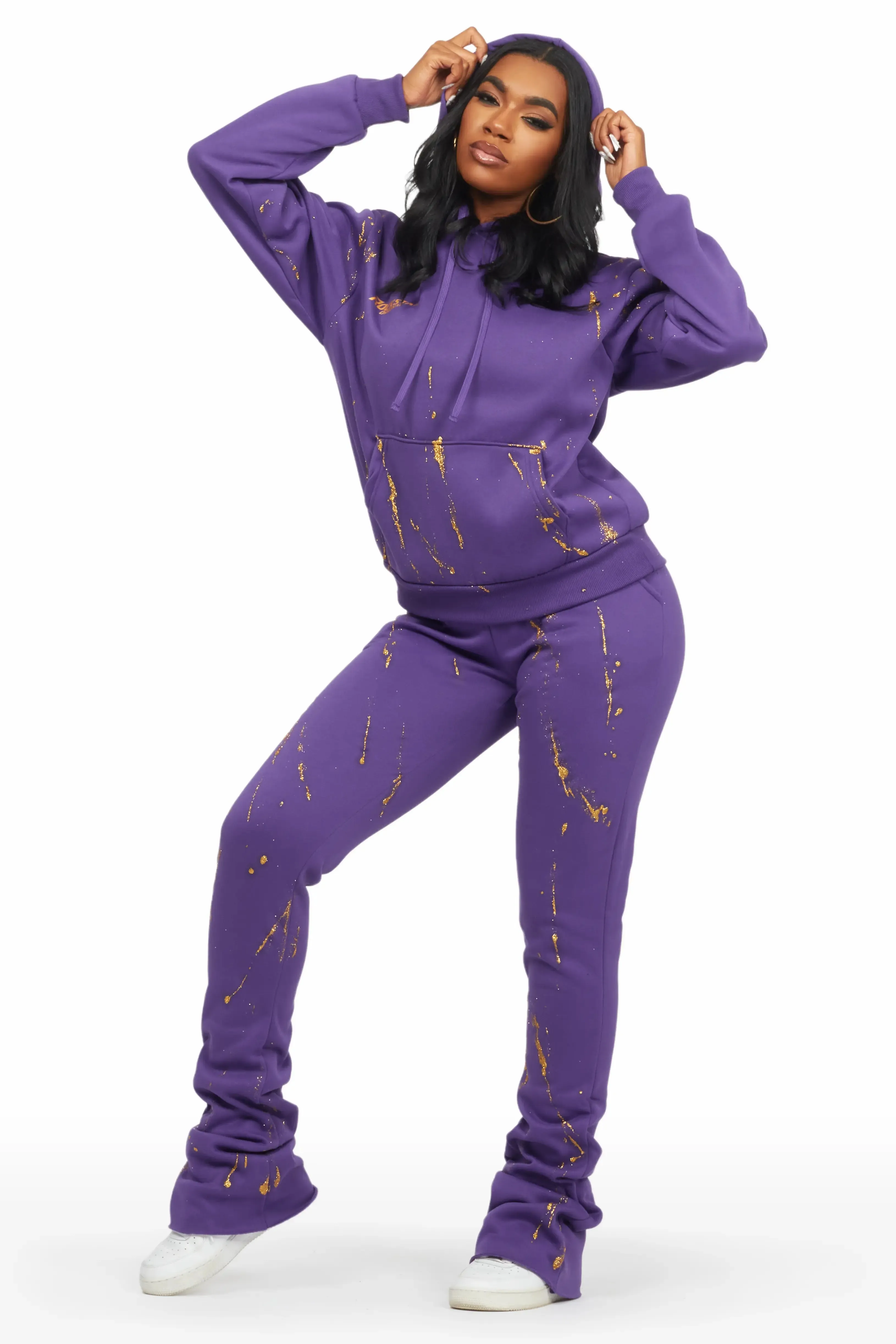 Alaina Purple Super Stacked Trackset