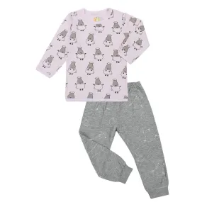 Baa Baa Sheepz Long Sleeve Shirt   Pants - Pink Big Sheep   Grey Moon Sheep