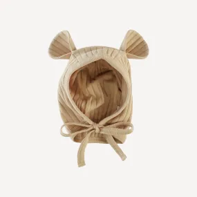 bear hat | marzipan | classic rib