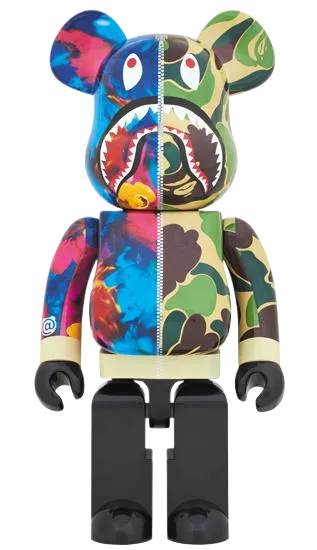 Bearbrick x Bape x Mika Ninagawa Shark 1000% Green