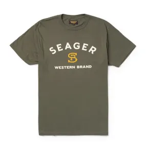 Branded Tee | Army Green | Seager Co.