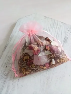 Car Incense   Herb Sachet ll Gemstone Bag