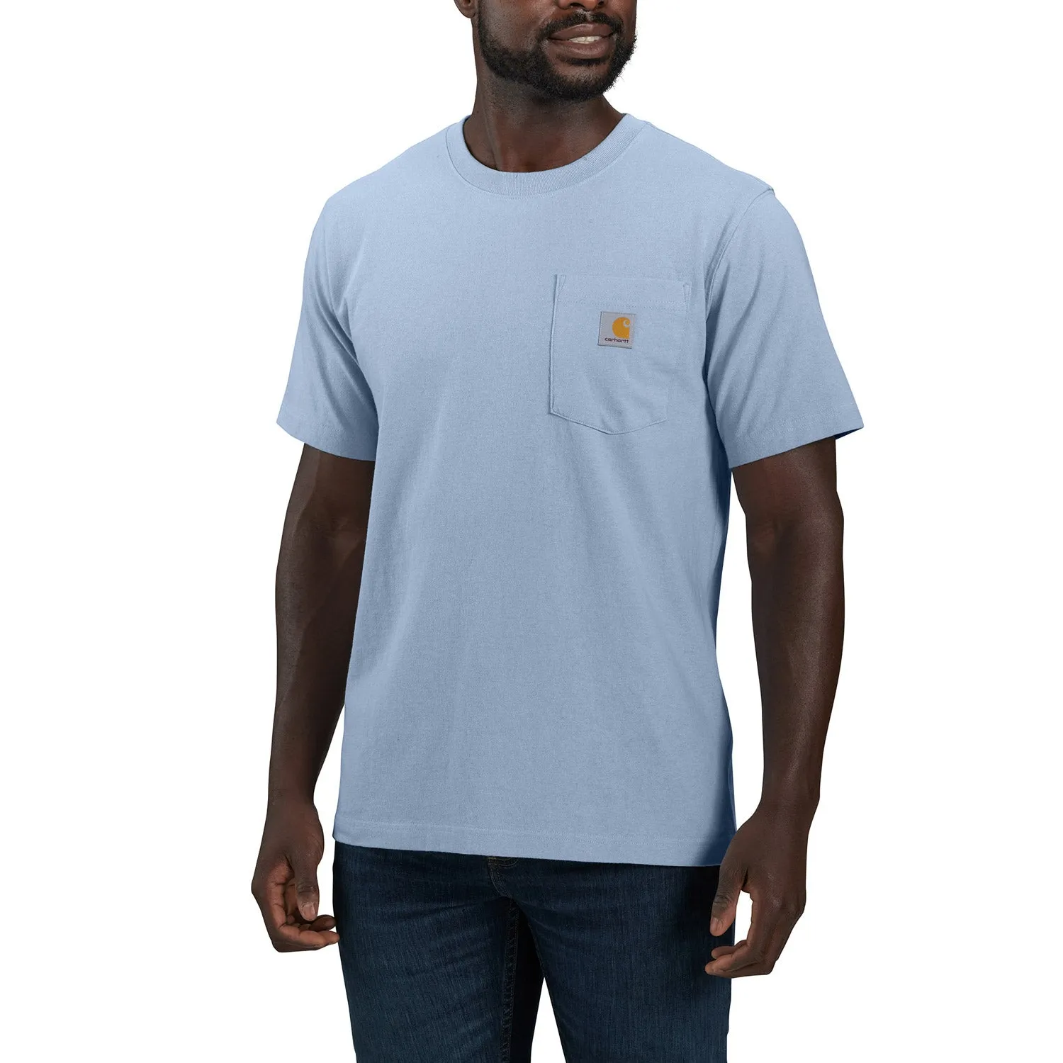 Carhartt Men's Relaxed Fit Heavyweight Pocket "C" Short Sleeve T-Shirt