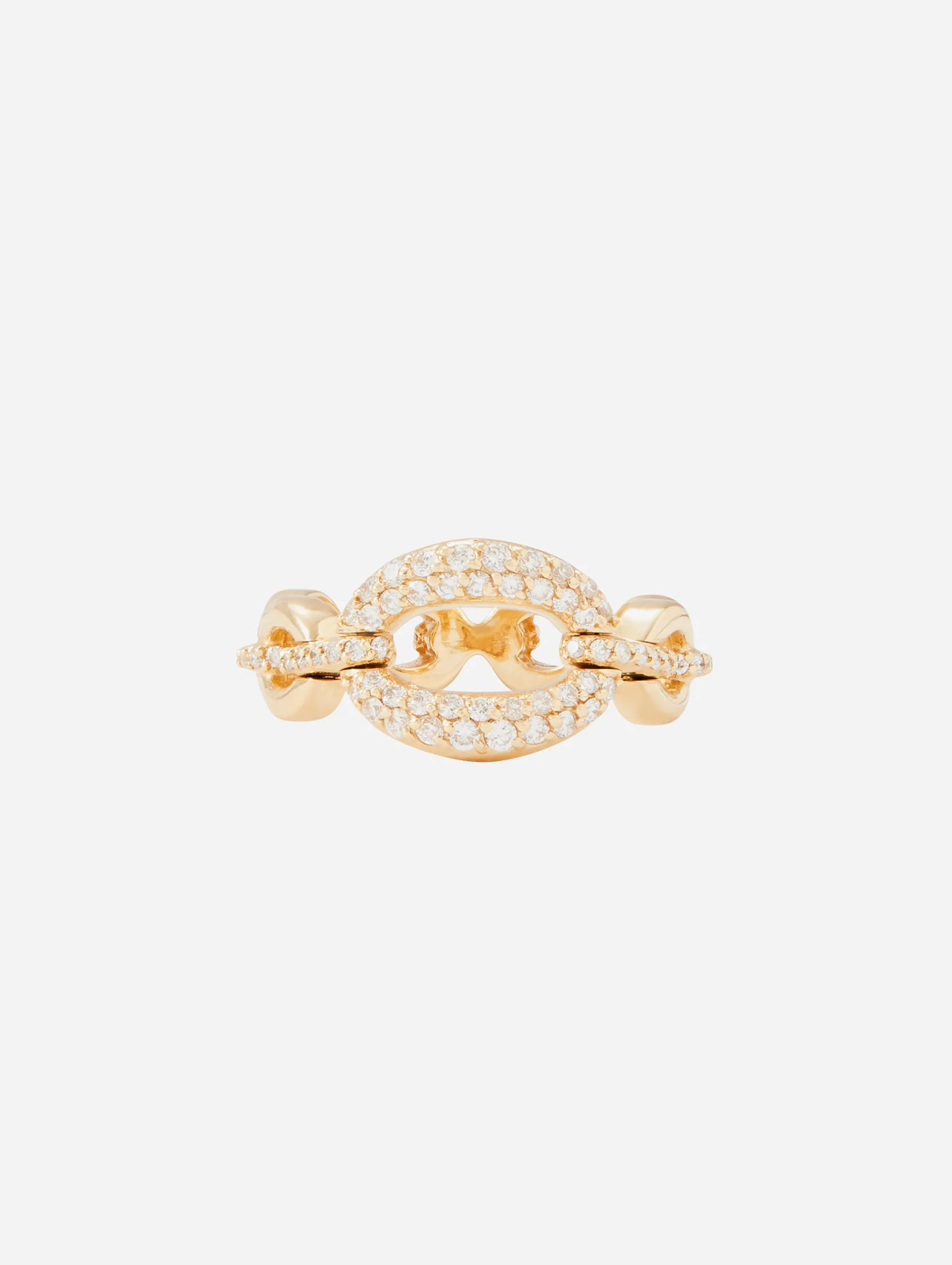 Catena Large Link Diamond Ring