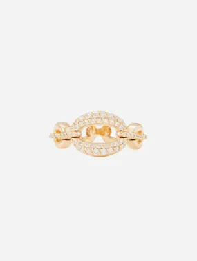 Catena Large Link Diamond Ring