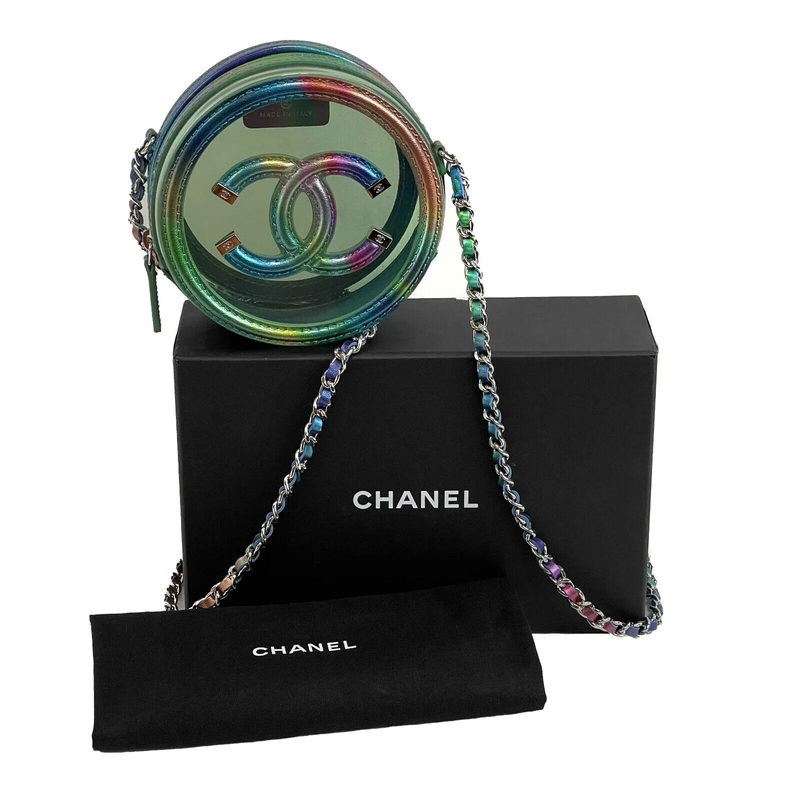 CHANEL - Rainbow Mini PVC Round Crossbody - Multicolor Mini Bag