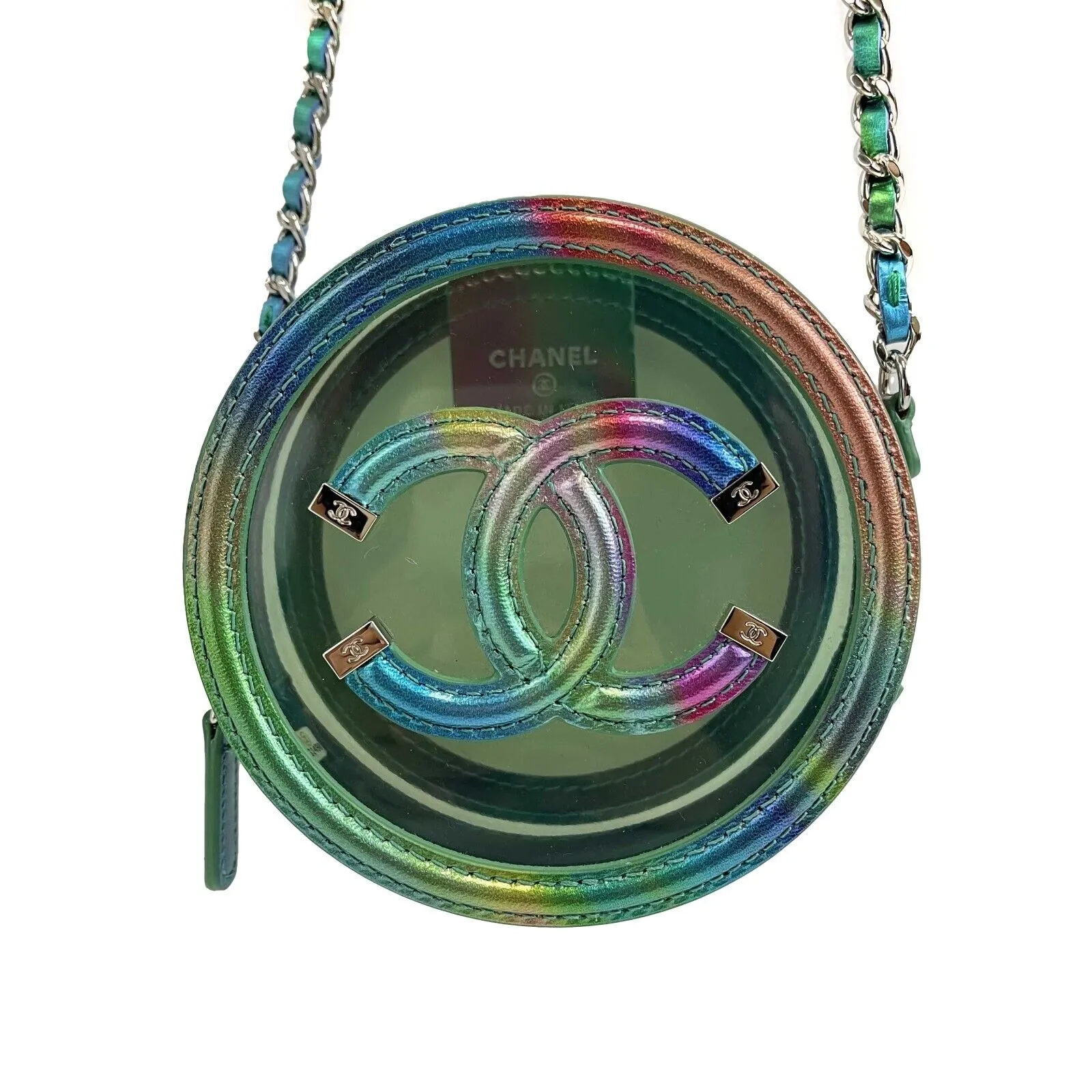 CHANEL - Rainbow Mini PVC Round Crossbody - Multicolor Mini Bag