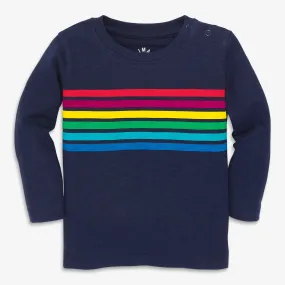 Clearance baby long sleeve rainbow banner tee