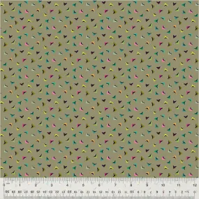 Cotton Fabric FLUTTER MUSHROOM from BOTANICA Collection, Windham Fabrics, 54019-2