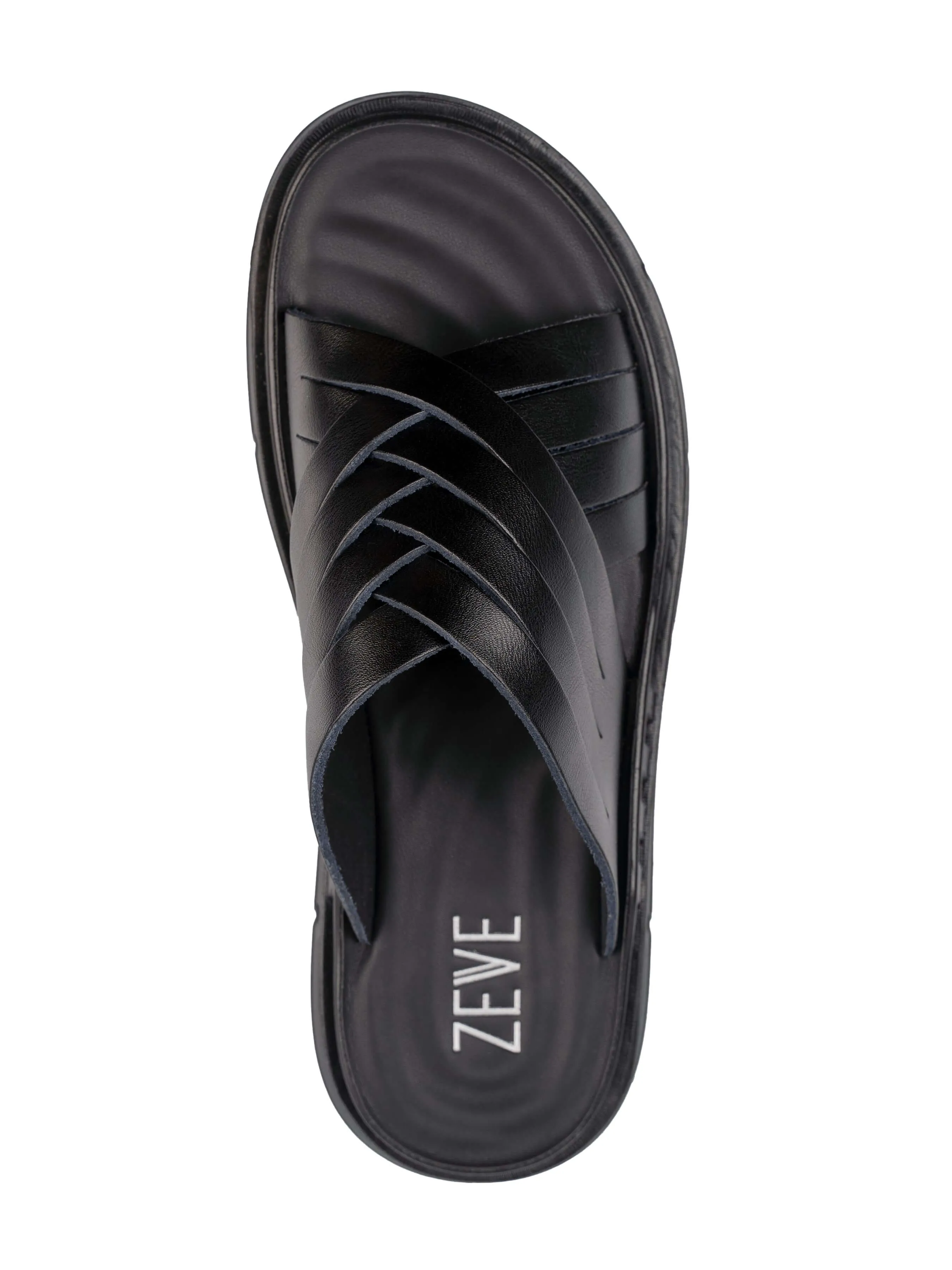 Faro Sandal - Black Leather