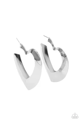 Heart-Racing Radiance - Silver Earring