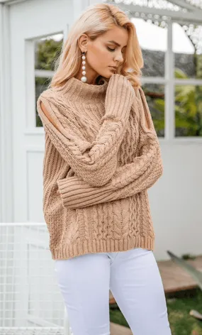 KALEY CABLE-KNIT