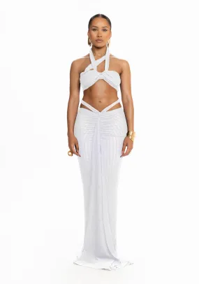 Kesh Knit Crop - Yacht White