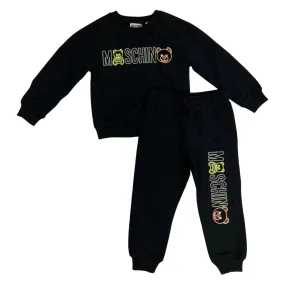 Kids Neon Teddy Black Set (HUF04Y)