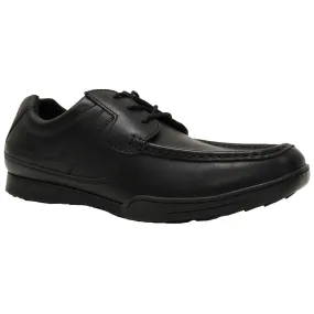 Lace Up School Shoe - Black