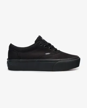 Ladies Vans Doheny Low-Top All Black School Platform sale