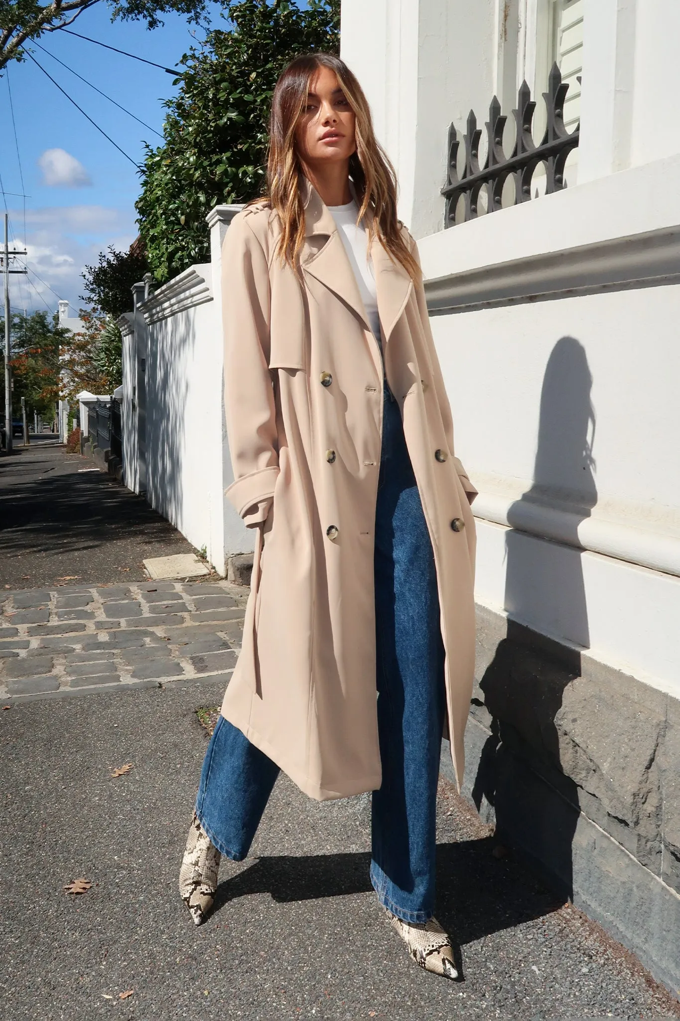 Marissa Trench Coat | Sand