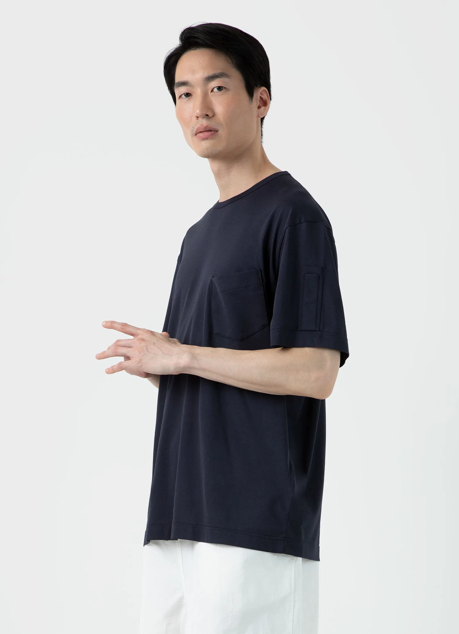 Men's Sunspel x Nigel Cabourn T-shirt in Navy