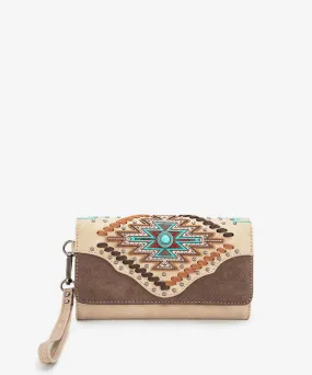 Montana West Aztec Whipstitch Wallet