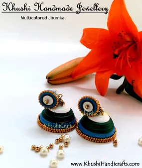 Multicolored Jhumka