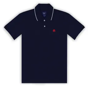 Navy with White Tipping Polo