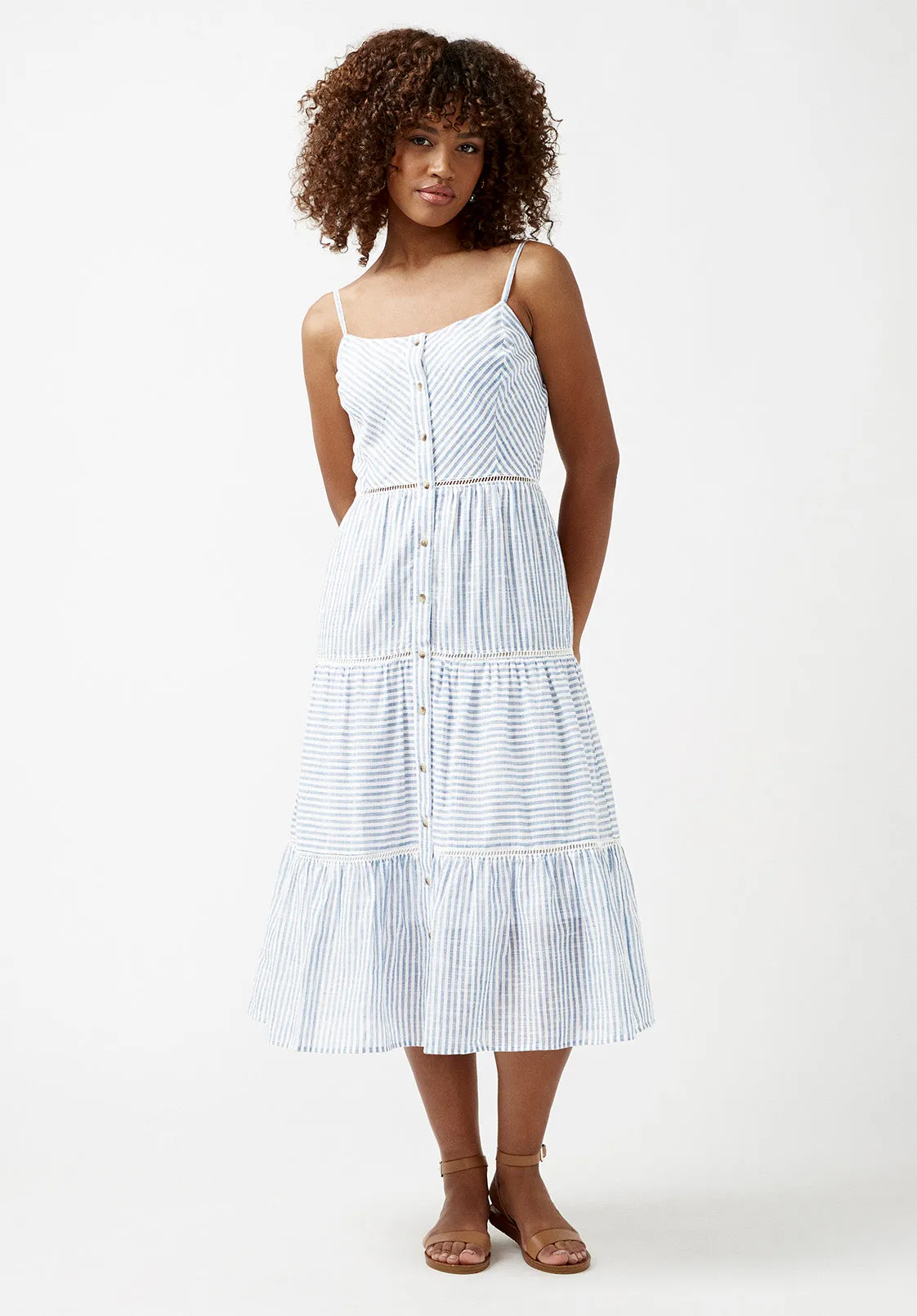 Quinby Tiered Stripe Dress - WD0671S