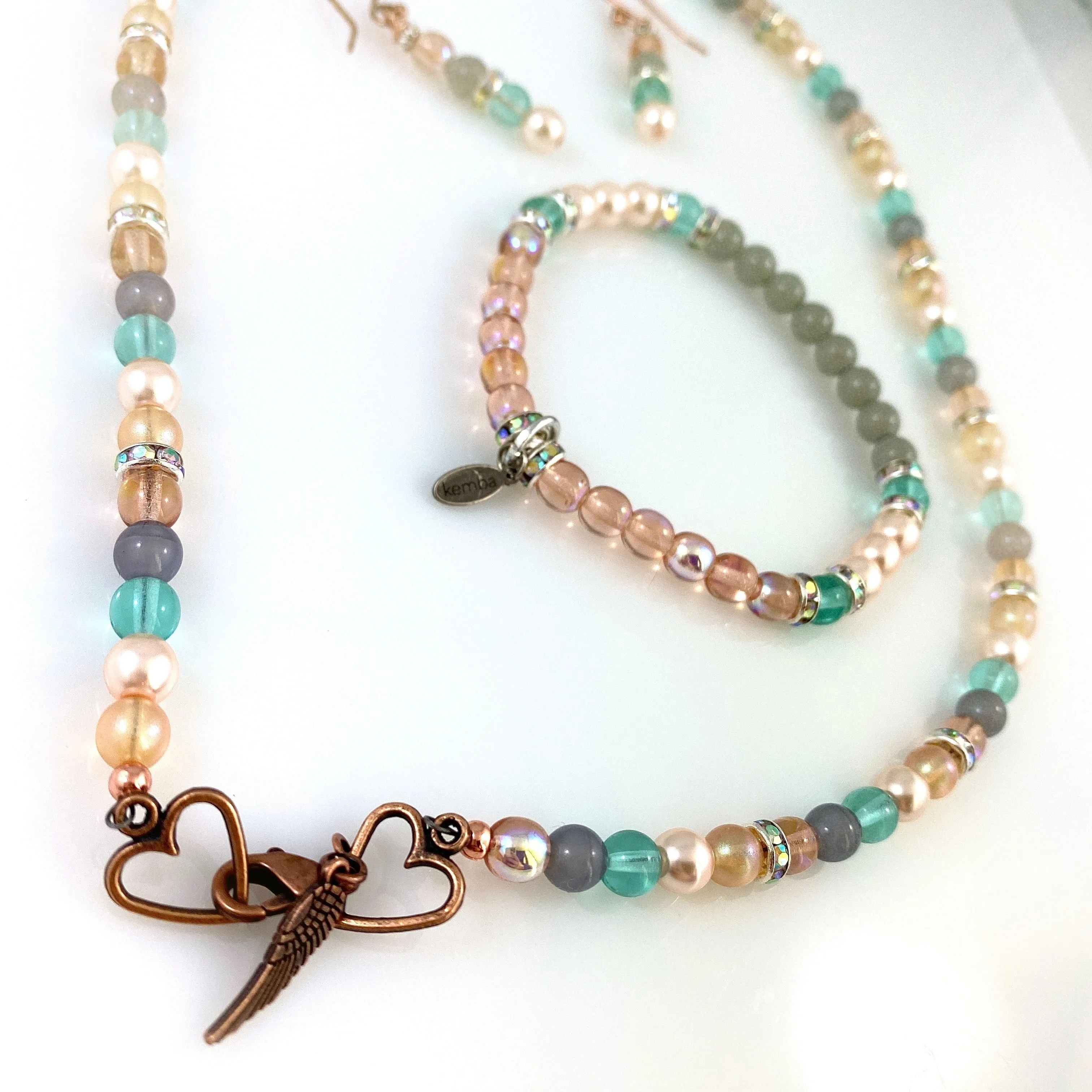 "Classical" Necklace Set (Pastels)