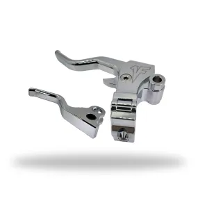 "PRE ORDER" Easier Pull Clutch   Brake Lever Combo | Chrome - FXR