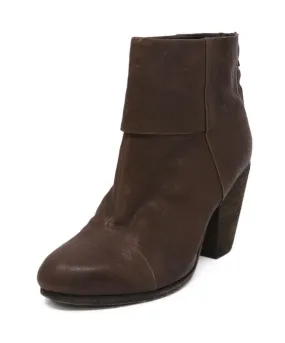 Rag & Bone Brown Leather Booties sz 8