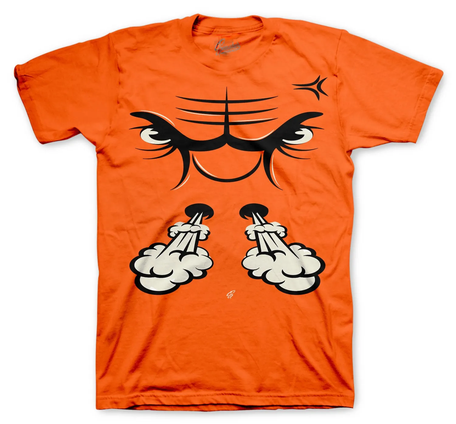 Retro 1 Electro Orange Raging Face Shirt