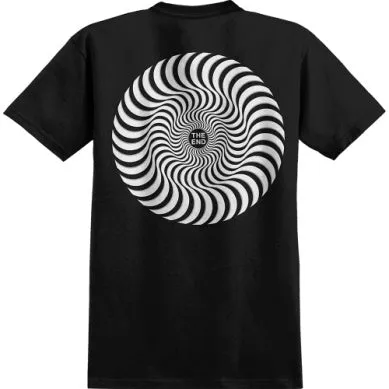 Spitfire Classic Swirl Overlay Tee - Black