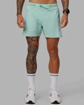 UltraAir 5" Lined Performance Shorts - Pastel Turquoise-Reflective