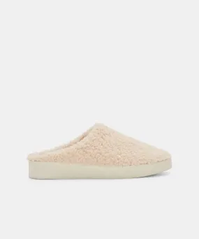 VARIK SLIPPERS NATURAL PLUSH - re:vita