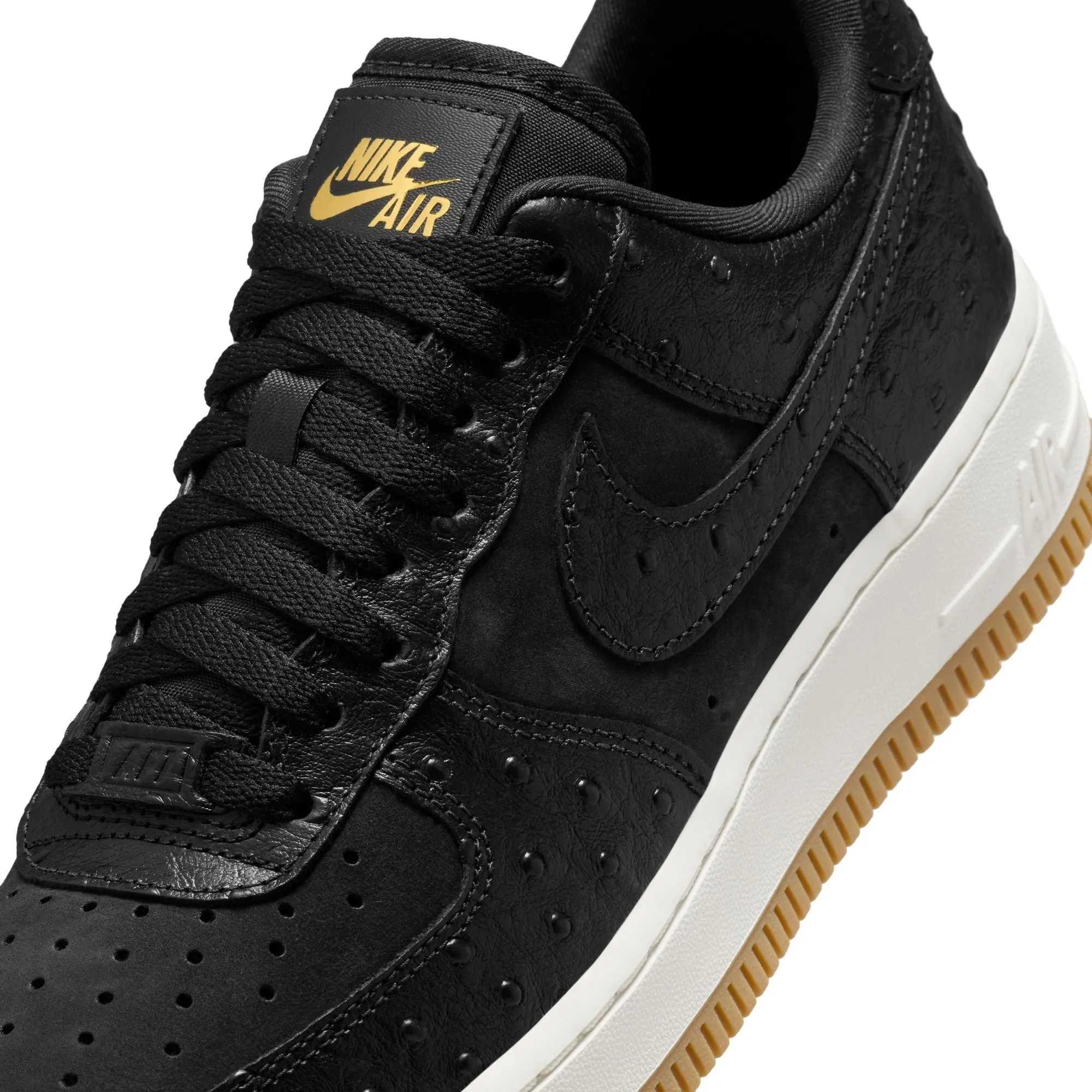 WMNS Nike Air Force 1 '07 LX "Black Ostrich Gum"