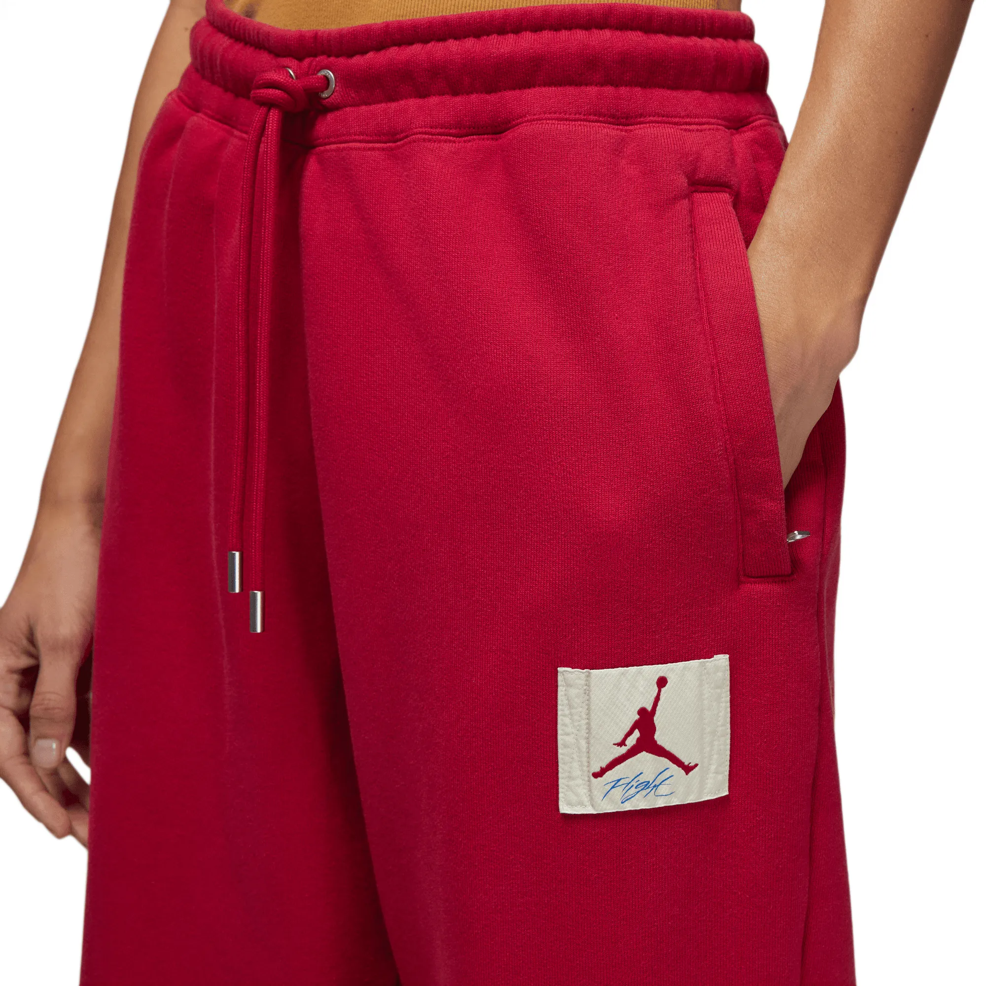 Women's Jordan x Two 18 International Flight Club Fleece Pants Gym Red/Coconut Milk DV6968-687