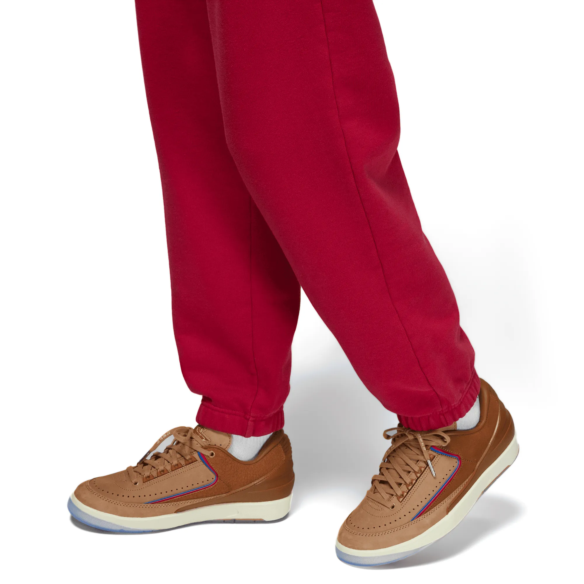 Women's Jordan x Two 18 International Flight Club Fleece Pants Gym Red/Coconut Milk DV6968-687