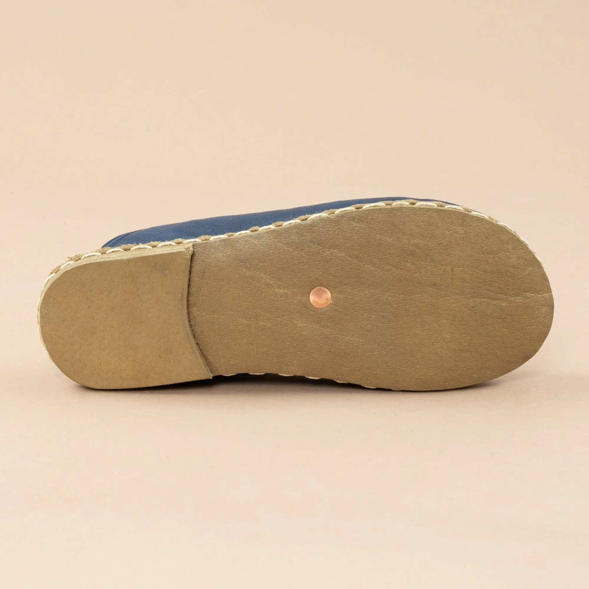 Women's Navy Barefoot Slippers